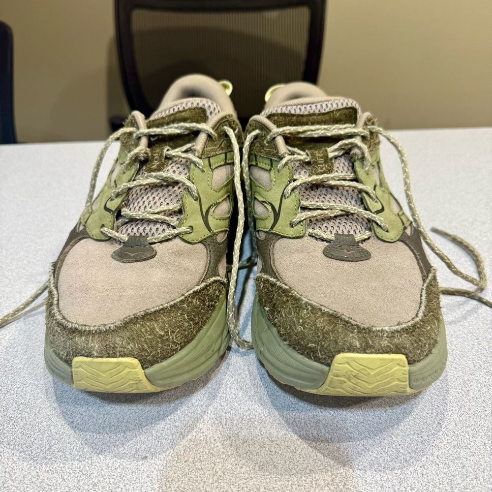 Hoka Green and Gray Athletic Shoes - Picture 4 of 10